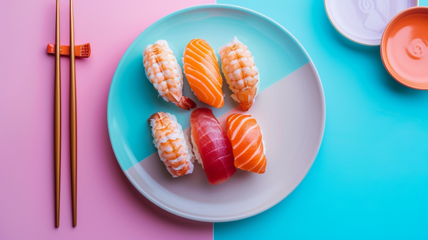 Food photo sushi with shrimp avocado salmon tuna eel o 1712304316 2