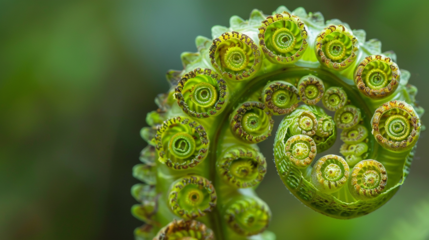 Concentric circles of growth on a New Zealand fern for 1712441385 3