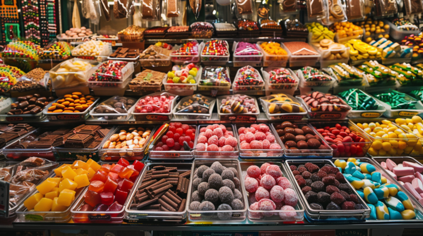 Famous sweet candy market  2